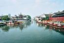 View from Old Town canal side of Nanjing, China
